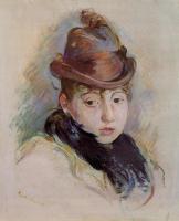 Morisot, Berthe - Young Woman in a Hat, Henriette Patte